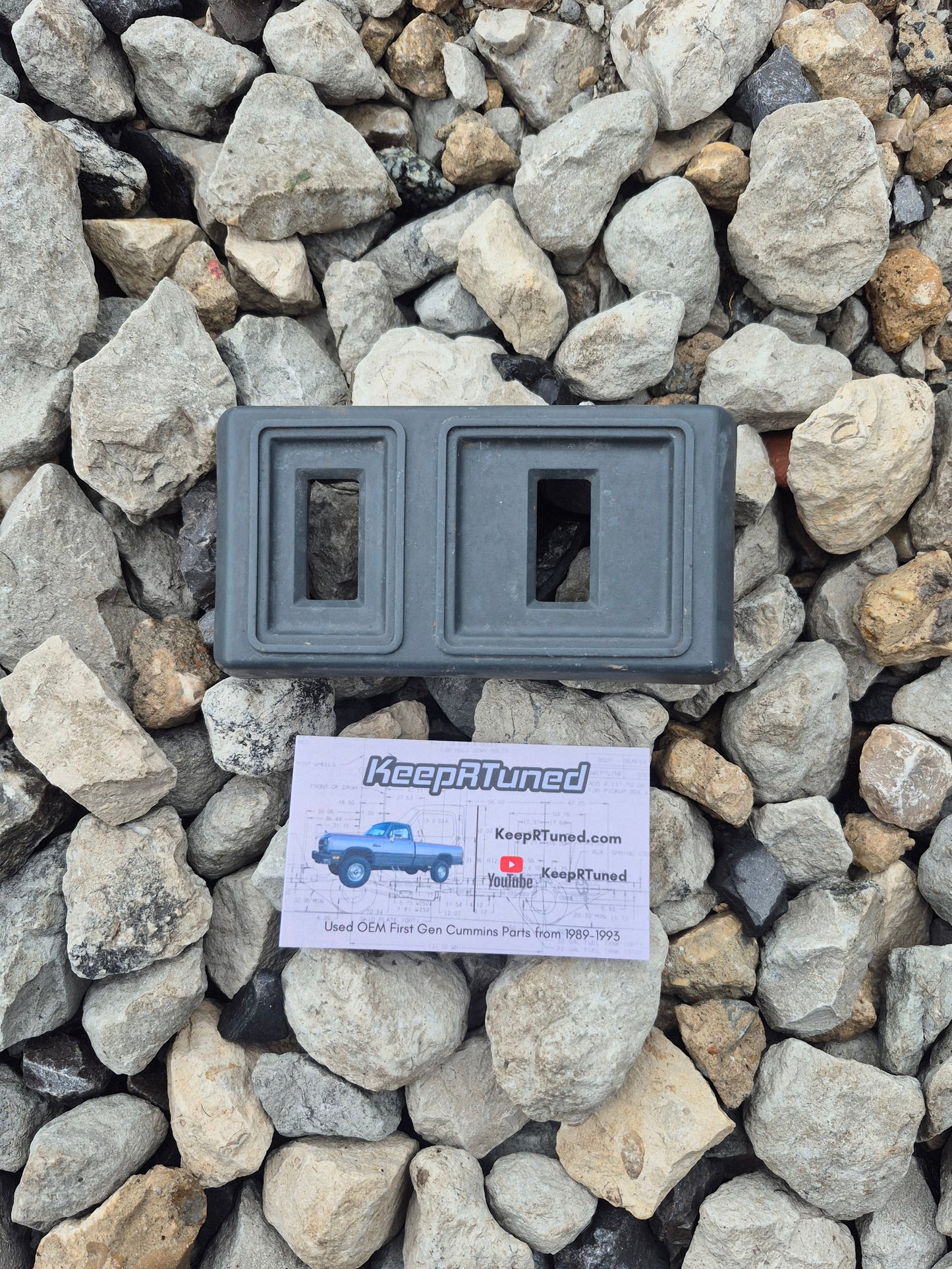 Power Door Lock Switch Bezel (Only) Passenger Side - Grey