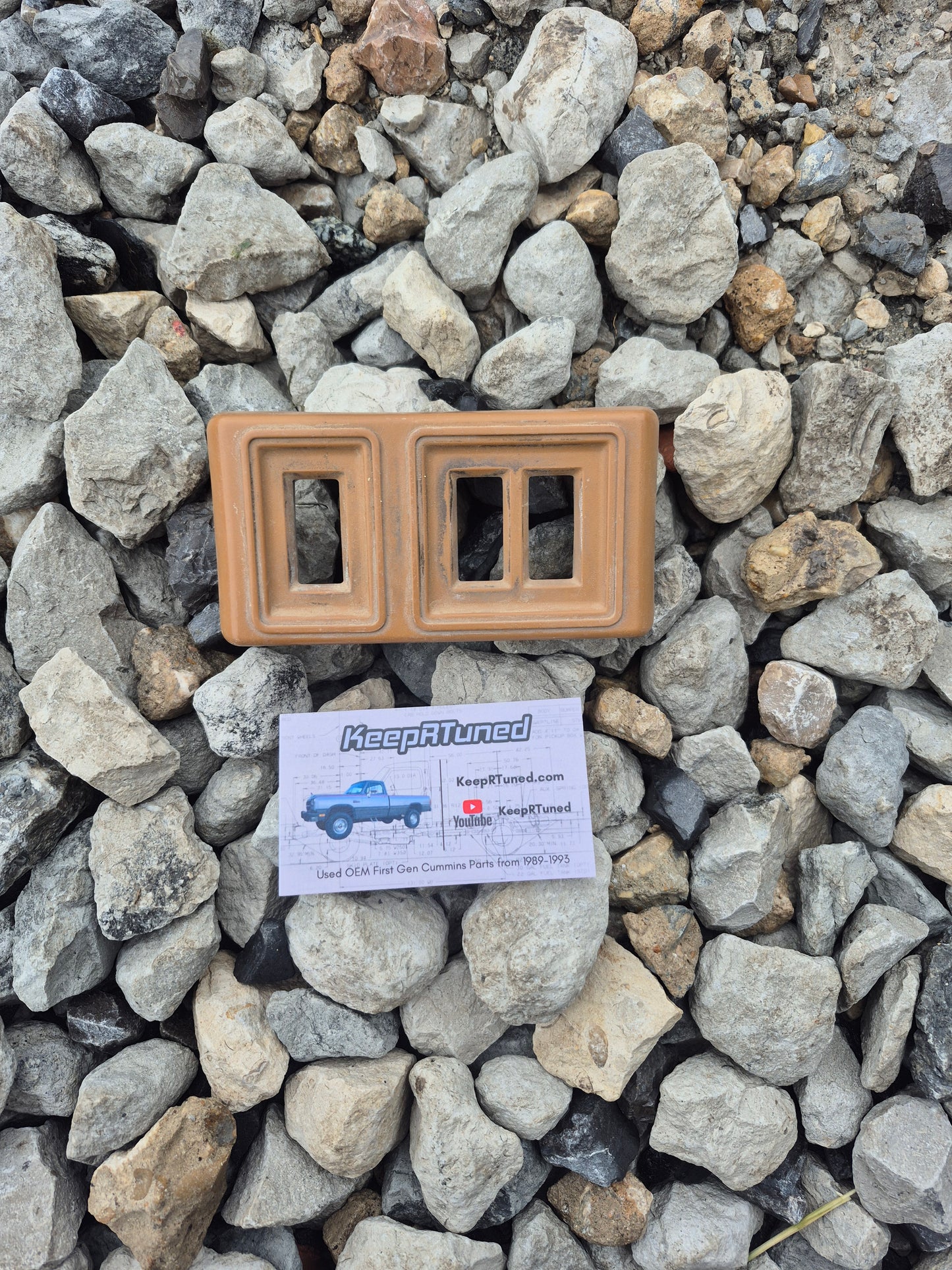 Power Door Lock Switch Bezel (Only) Driver Side - Spice Tan