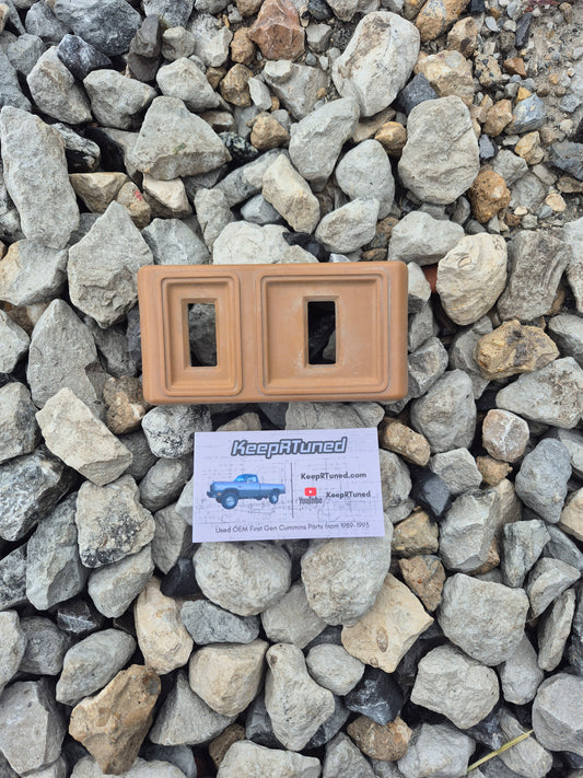 Power Door Lock Switch Bezel (Only) Passenger Side - Spice Tan