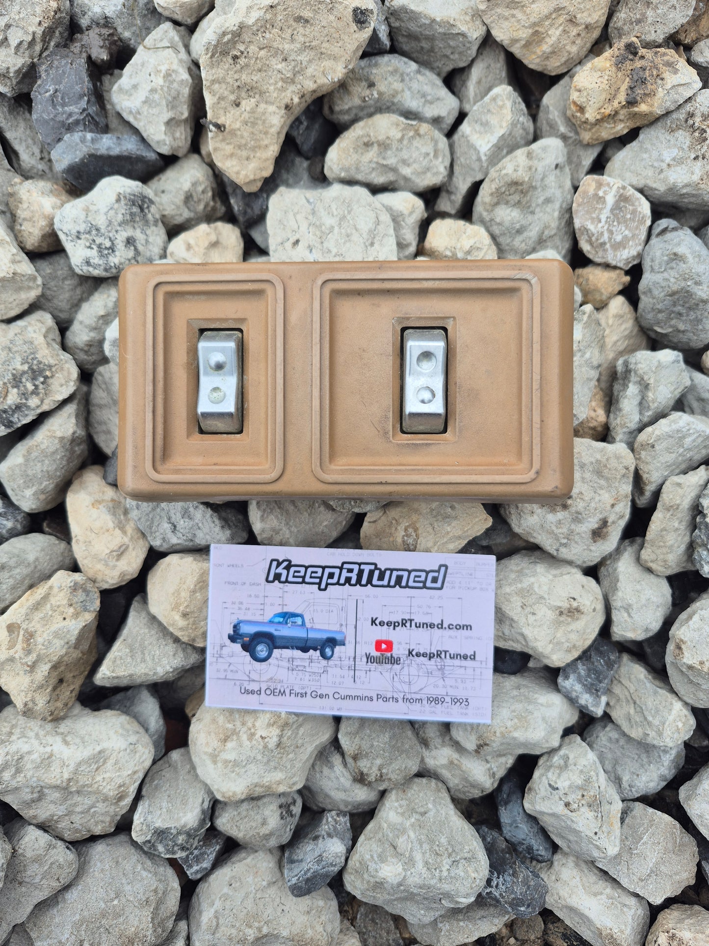 Power Door Lock Switch Bezel Passneger Side - Tan