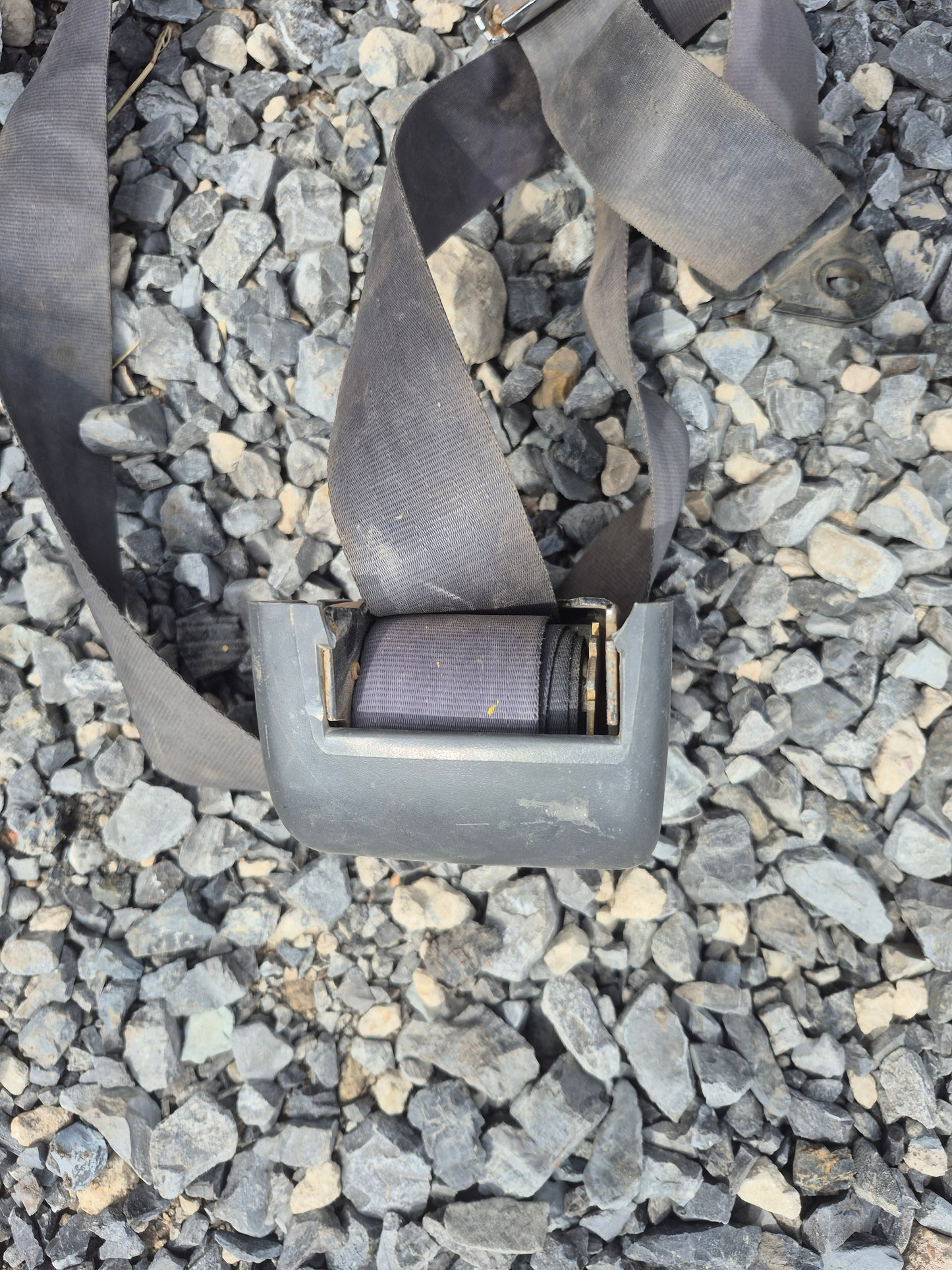 In Pillar Retractable Lap Seat Belt (Gray) 89-93 DODGE RAM 1ST GEN CUMMINS