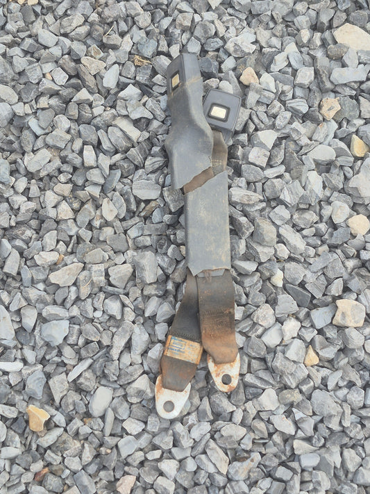 SEATBELT DOUBLE RECEIVER Gray 1989-1993 DODGE RAM 1ST GEN CUMMINS
