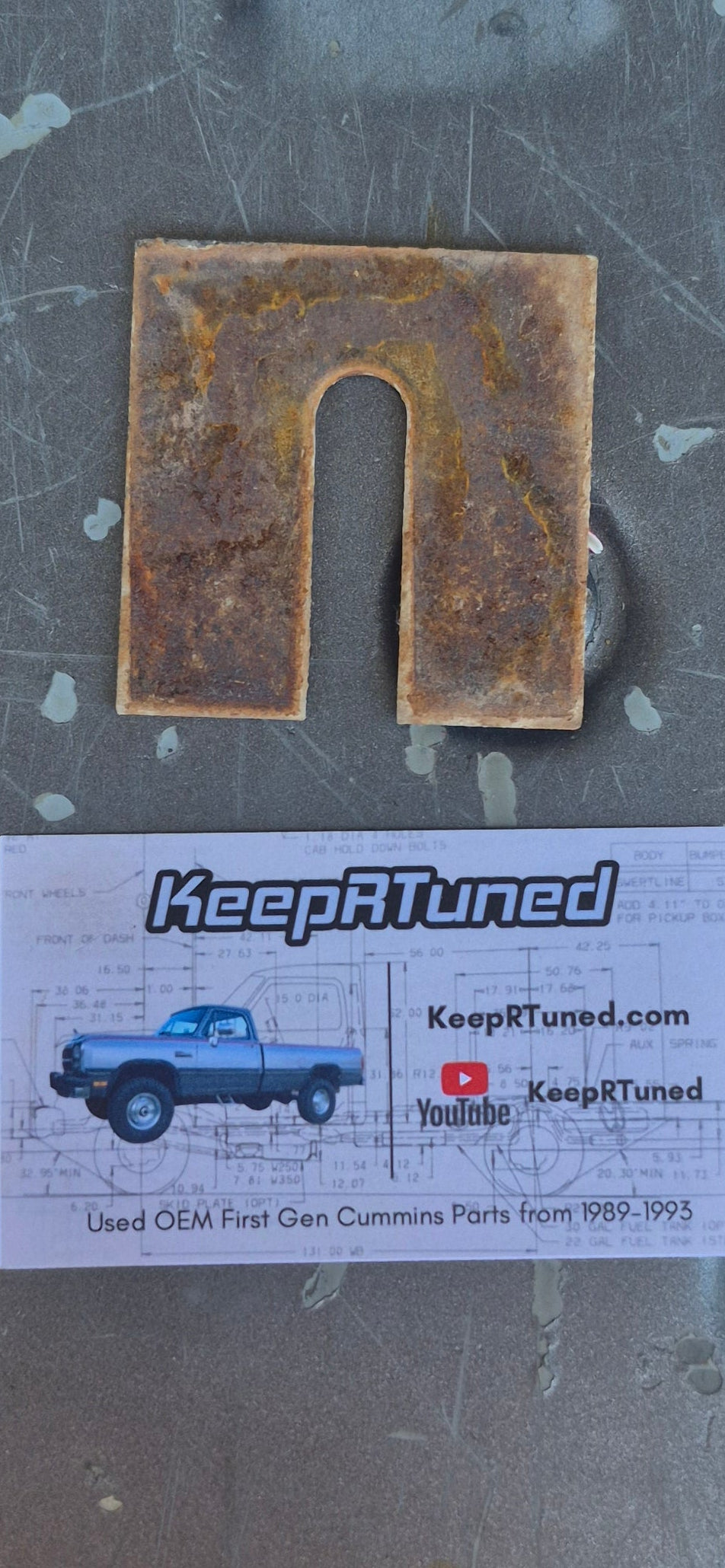 Bed Mount Spacer 89-93 Dodge Ram Cummins (set of 4)