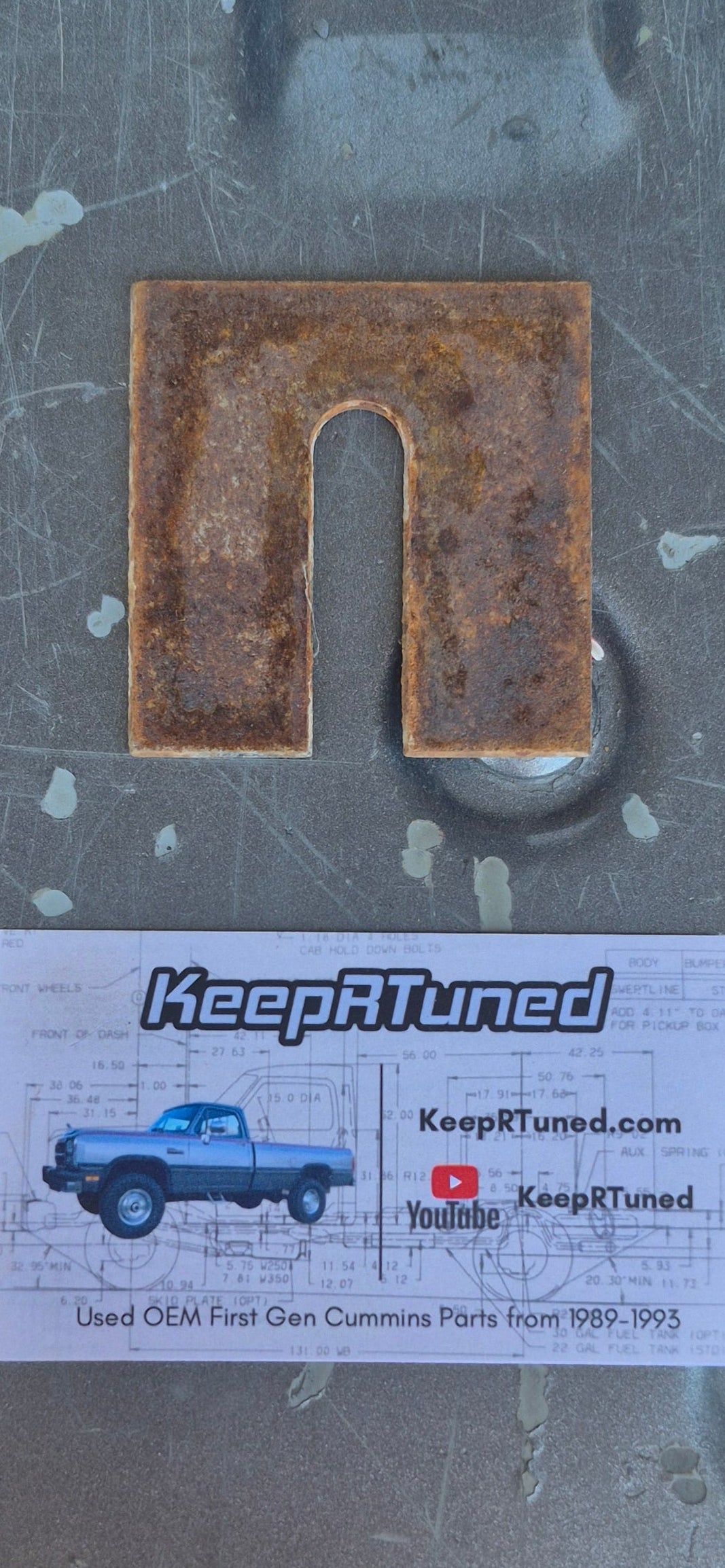Bed Mount Spacer 89-93 Dodge Ram Cummins (set of 4)