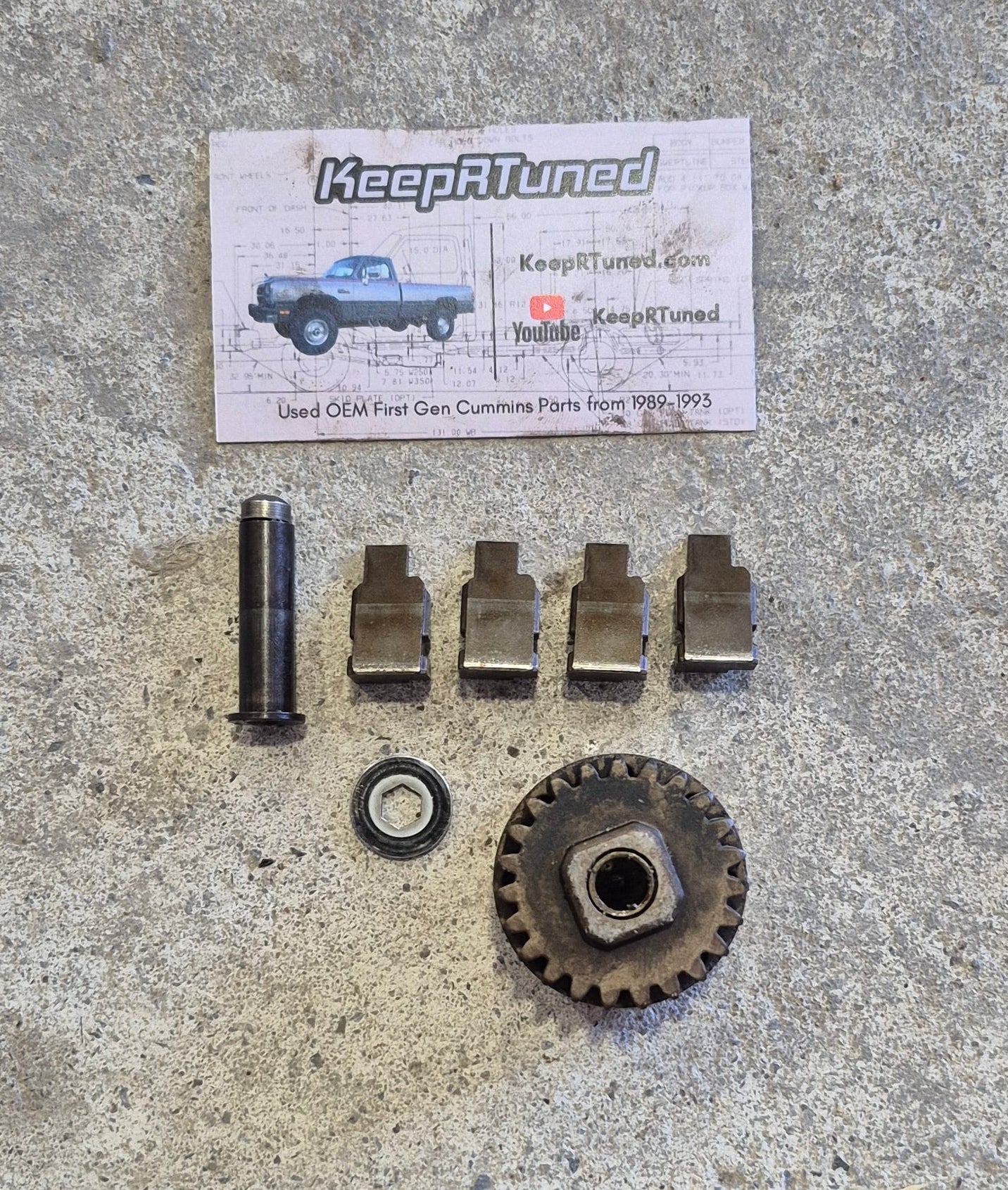 Fuel Injection Pump Flyweight, Flyweight Assembly, Shim Ring, Sliding Sleeve, and Sealing Cap Cummins VE