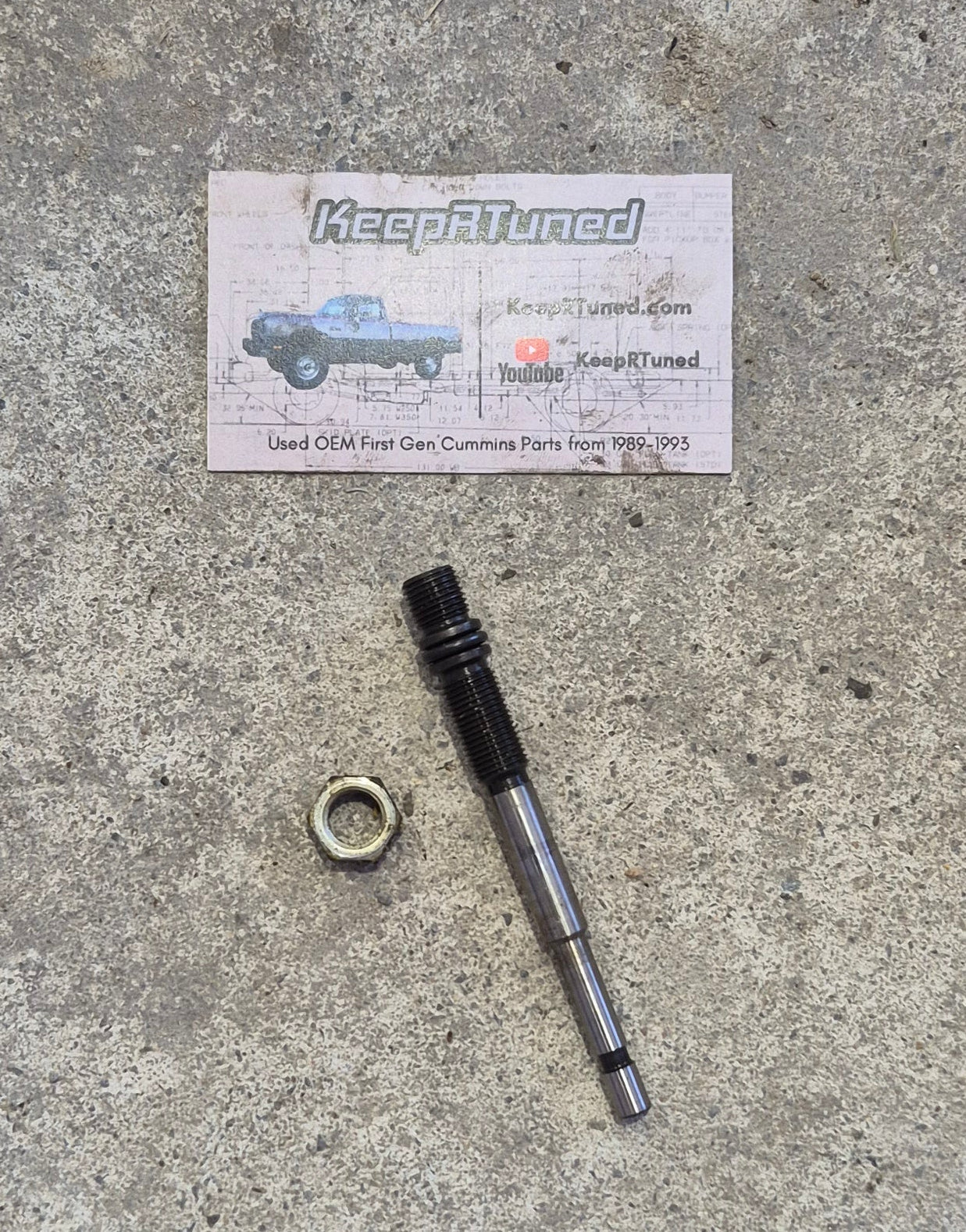 Fuel Injection Pump Governor Shaft & Hexagon Nut Cummins VE