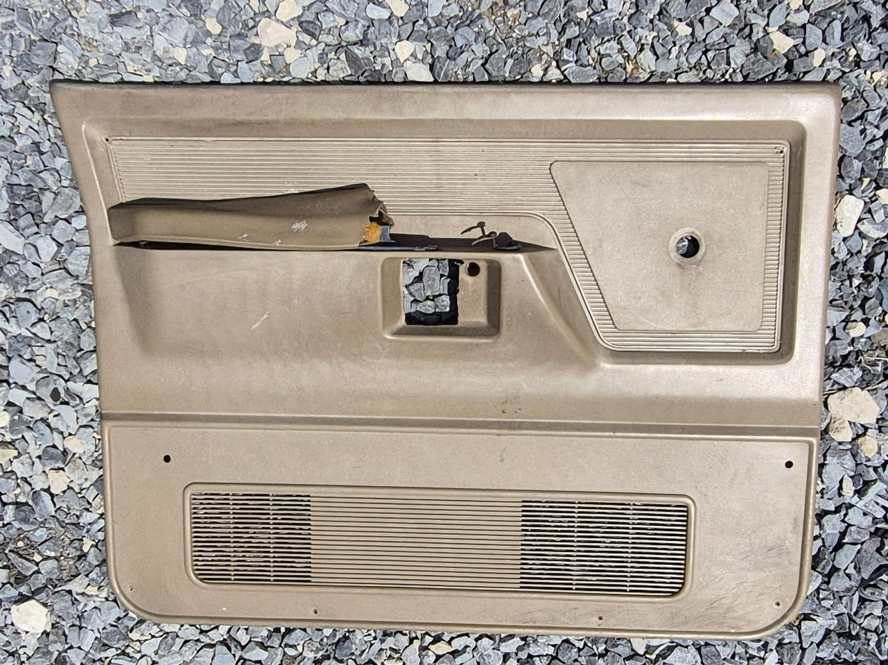 Door Panel Yellow Light Tan (Drivers Side) 84-93 Dodge Ram 1st Gen