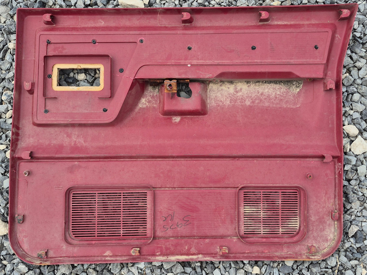 Door Panel Oxblood / Red Driver Automatic Window