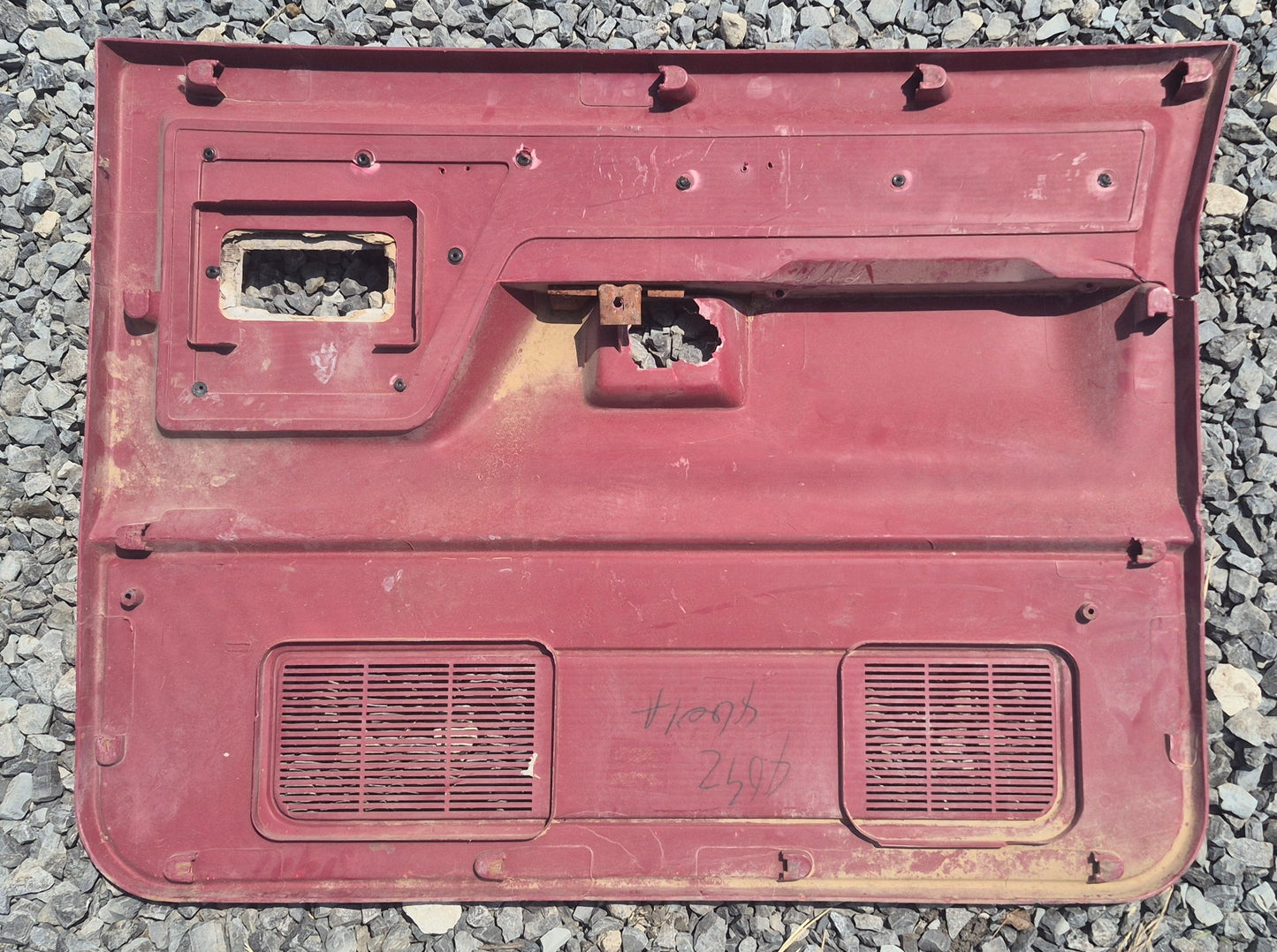 Door Panel Red Driver Side Automatic (read description)