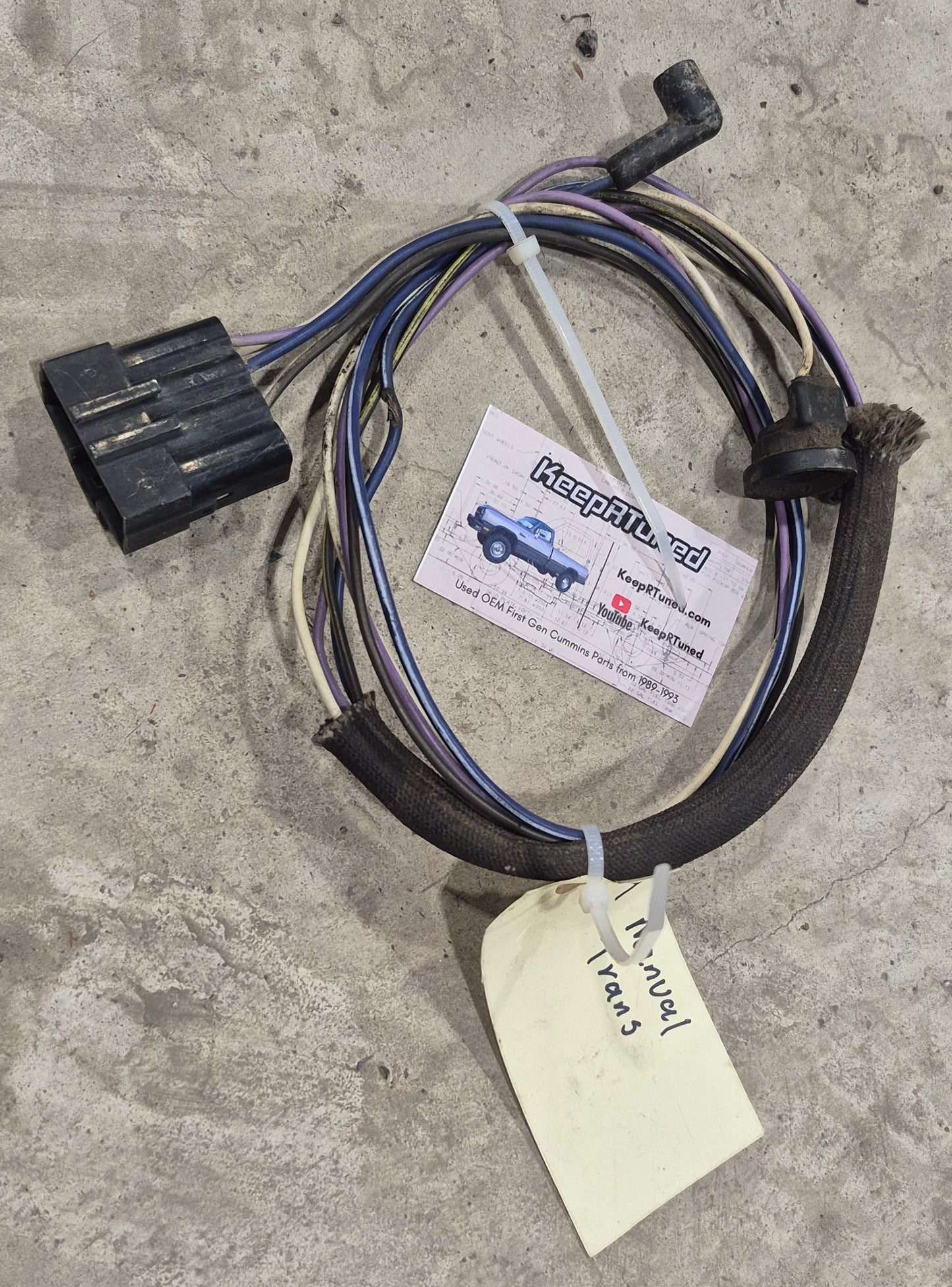 Manual Transmission Harness 1989 Non Intercooled 12 Valve Cummins Harness
