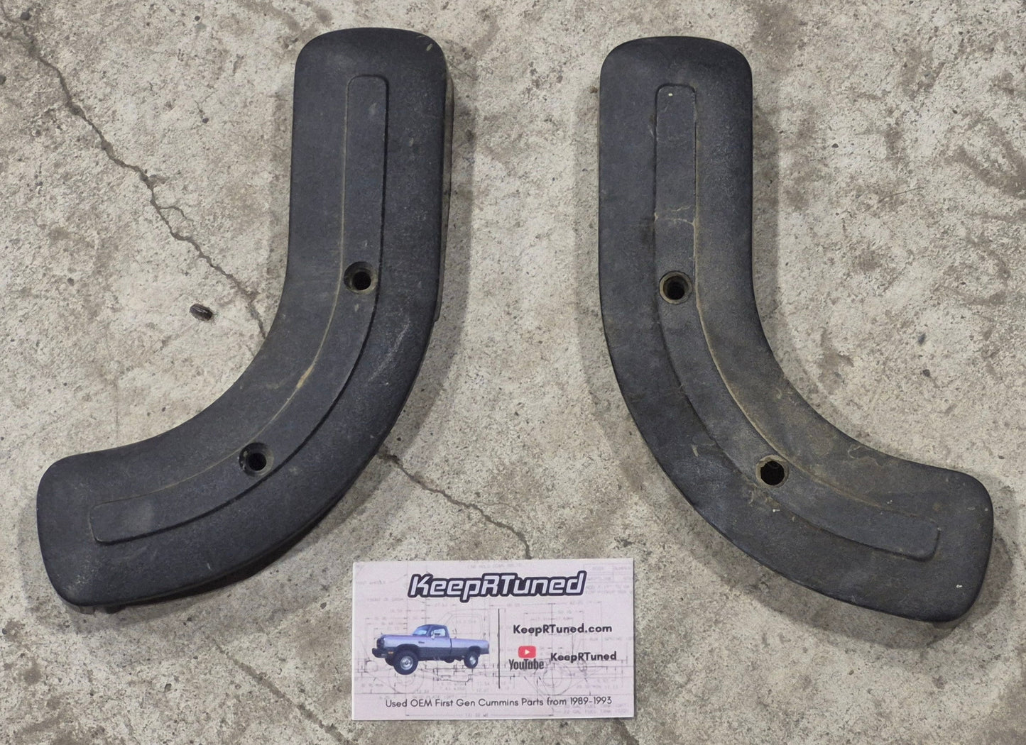 Bench Seat Trim Covers Black Drivers Seat 89-91