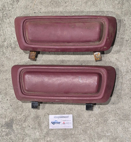 Club Cab Rear Jump Seat Back Rests - Red (pair)