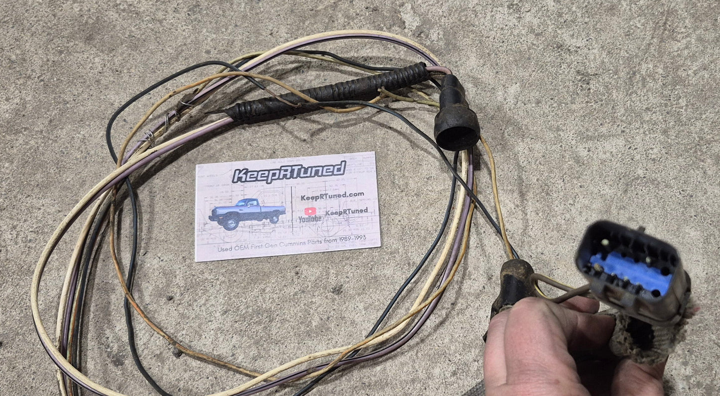 MANUAL Transmission Wiring Harness 90-91 Non Intercooled 1st Gen Cummins diesel