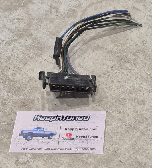 Wiper Resistor Connector Plug Dodge Ram Cummins