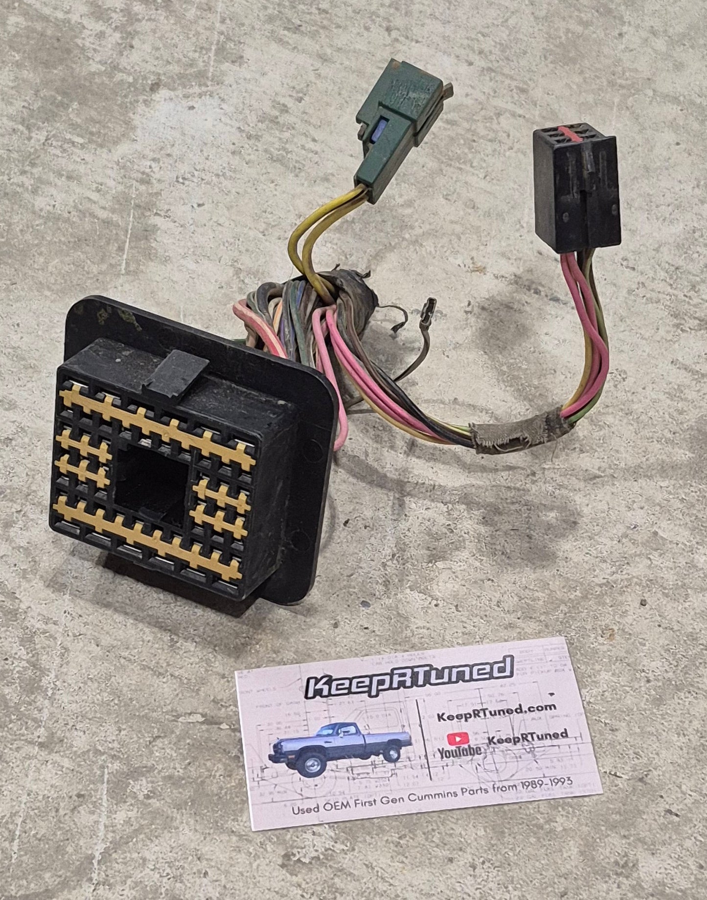 Firewall Bullhead Connector Dash Side Plug Dodge Ram Cummins