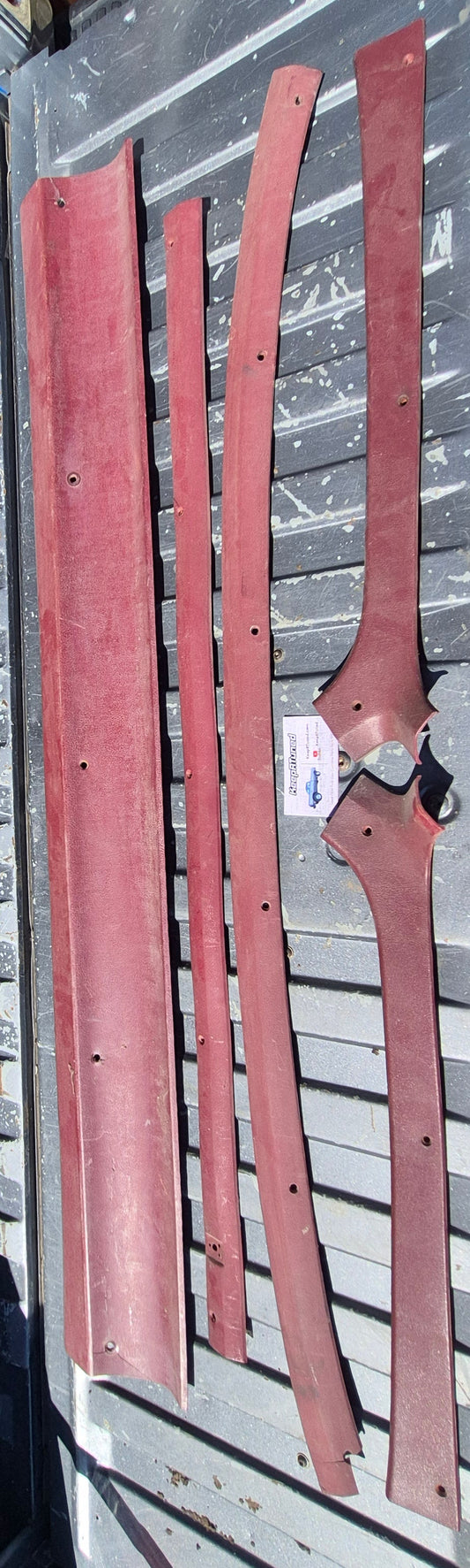 Red Headliner Trim Bundle 81-93 Dodge Ram 1st Gen Cummins
