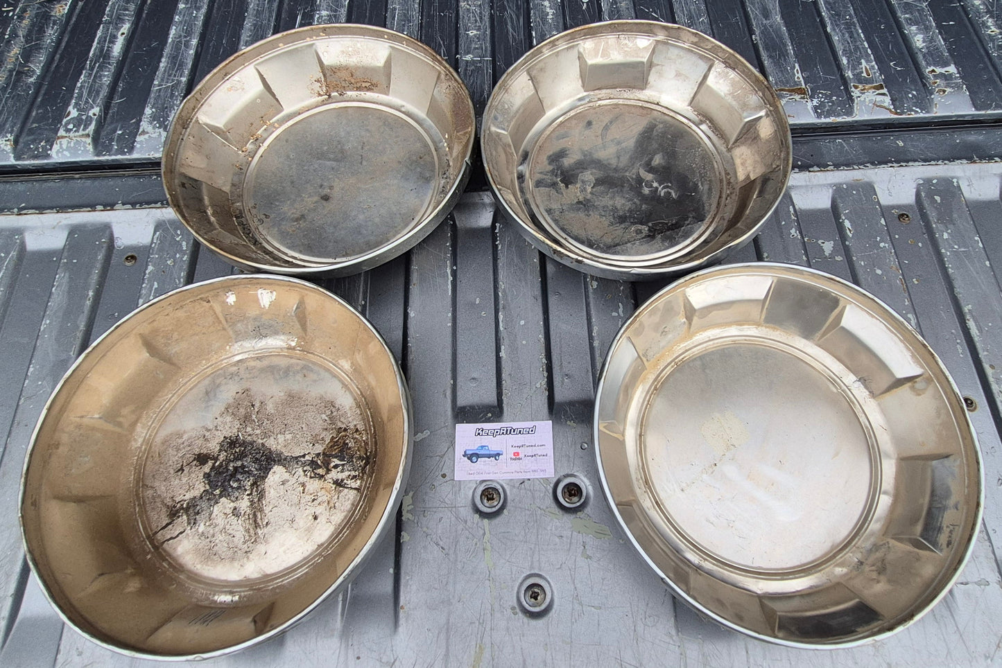 Dog Dish Hubcaps 91-93 Dodge Ram 1st Gen Cummins (read)