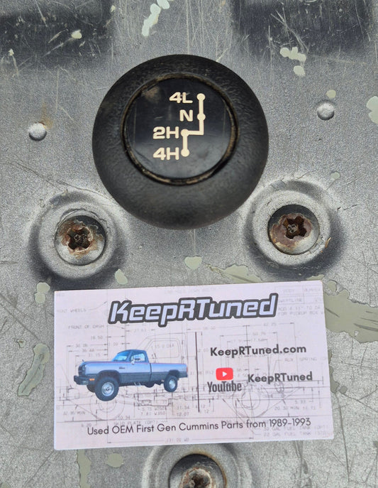 Transfer Case 91-93 Cummins Shift Knob Gated