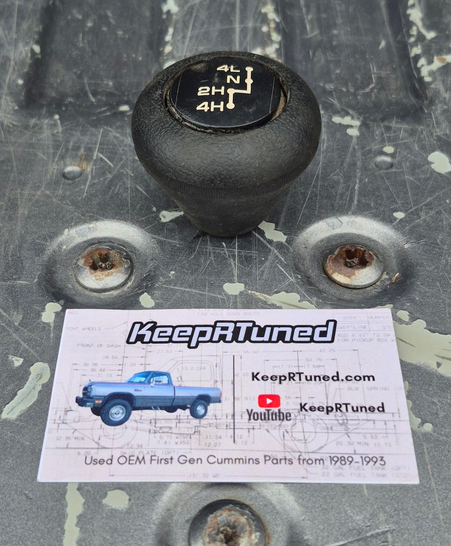 Transfer Case 91-93 Cummins Shift Knob Gated