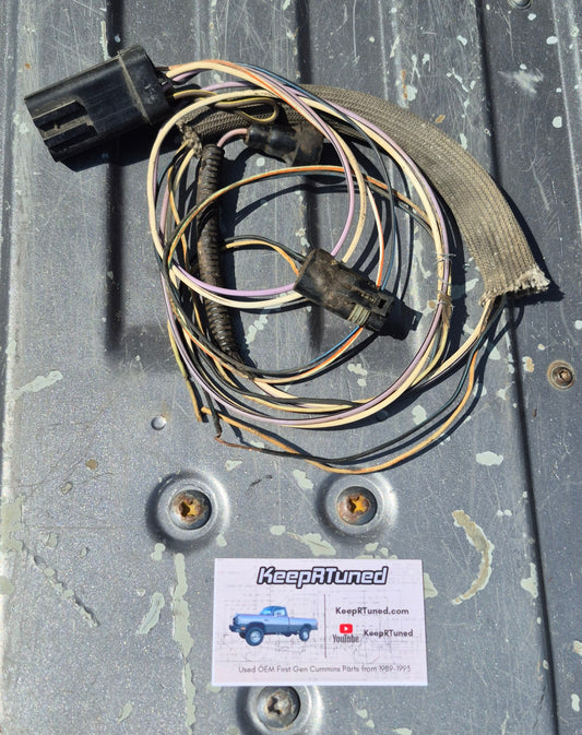 2 WD MANUAL Transmission Wiring Harness 90-91 Non Intercooled 1st Gen Cummins diesel
