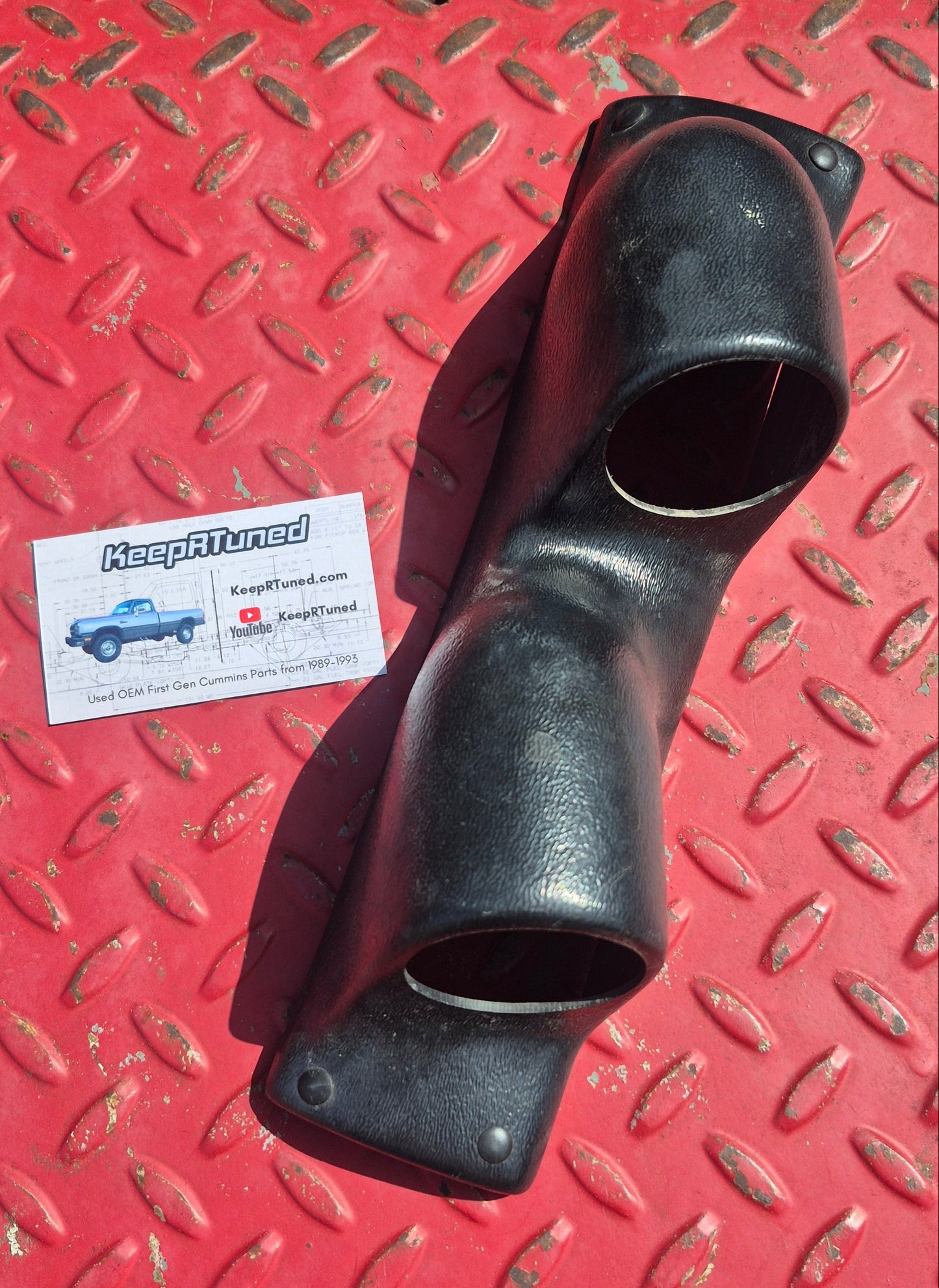 Black Triple Pillar 2 Gauge Pod
