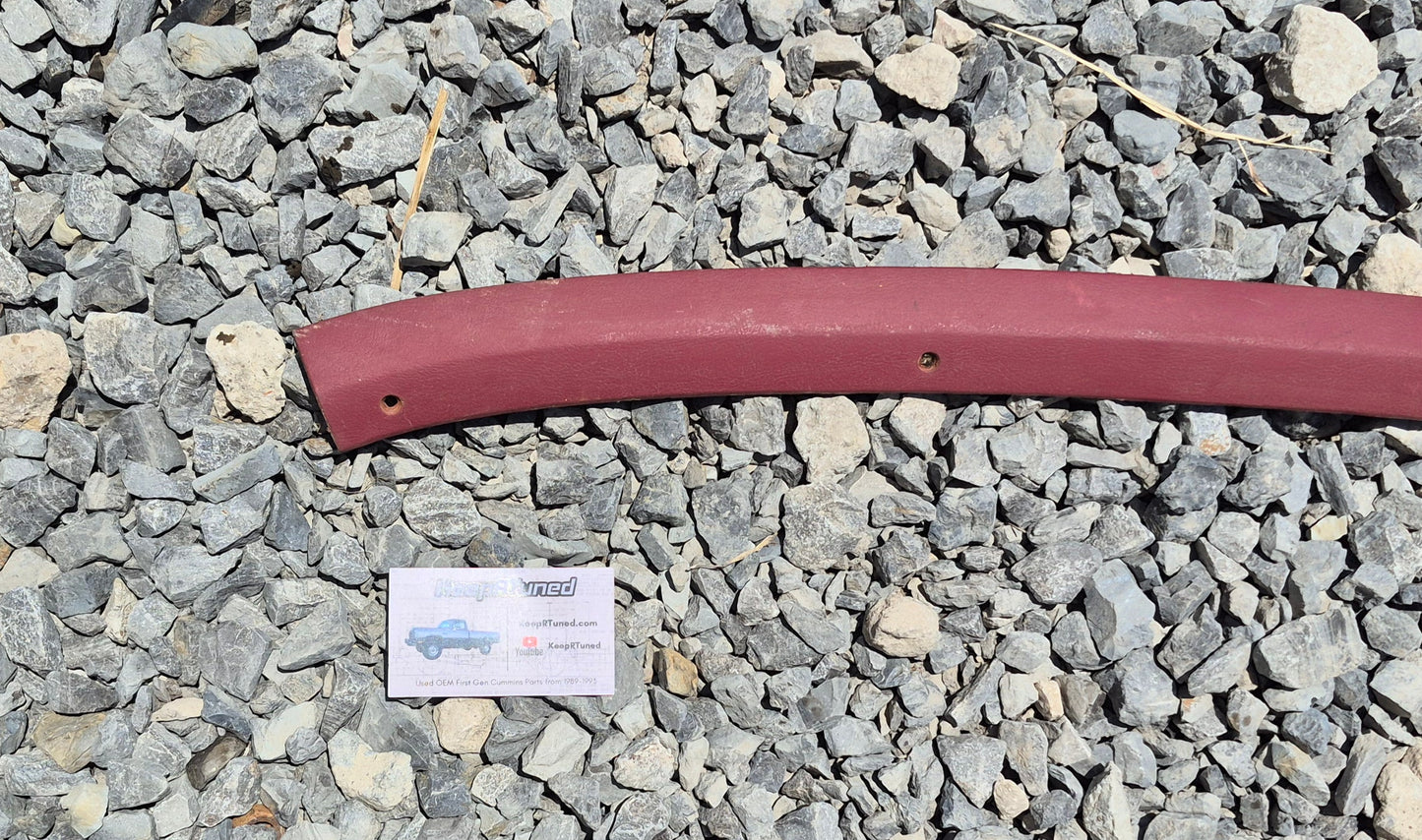 Headliner Trim Above Windshield - Red