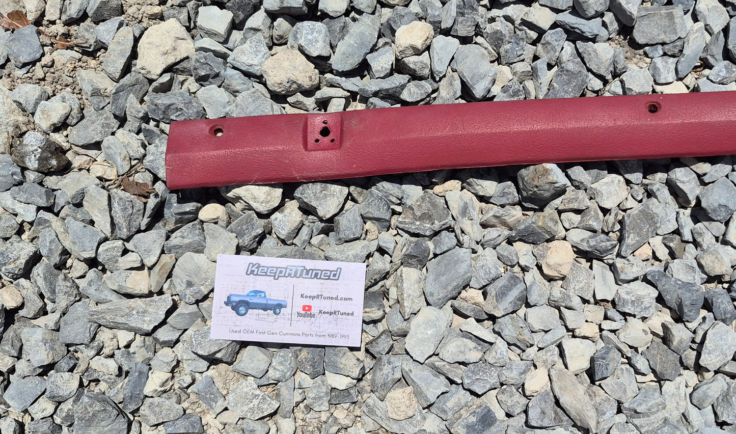 Headliner Trim - Above Rear Window (Red) 89-93 Dodge Ram 1st Gen Cummins