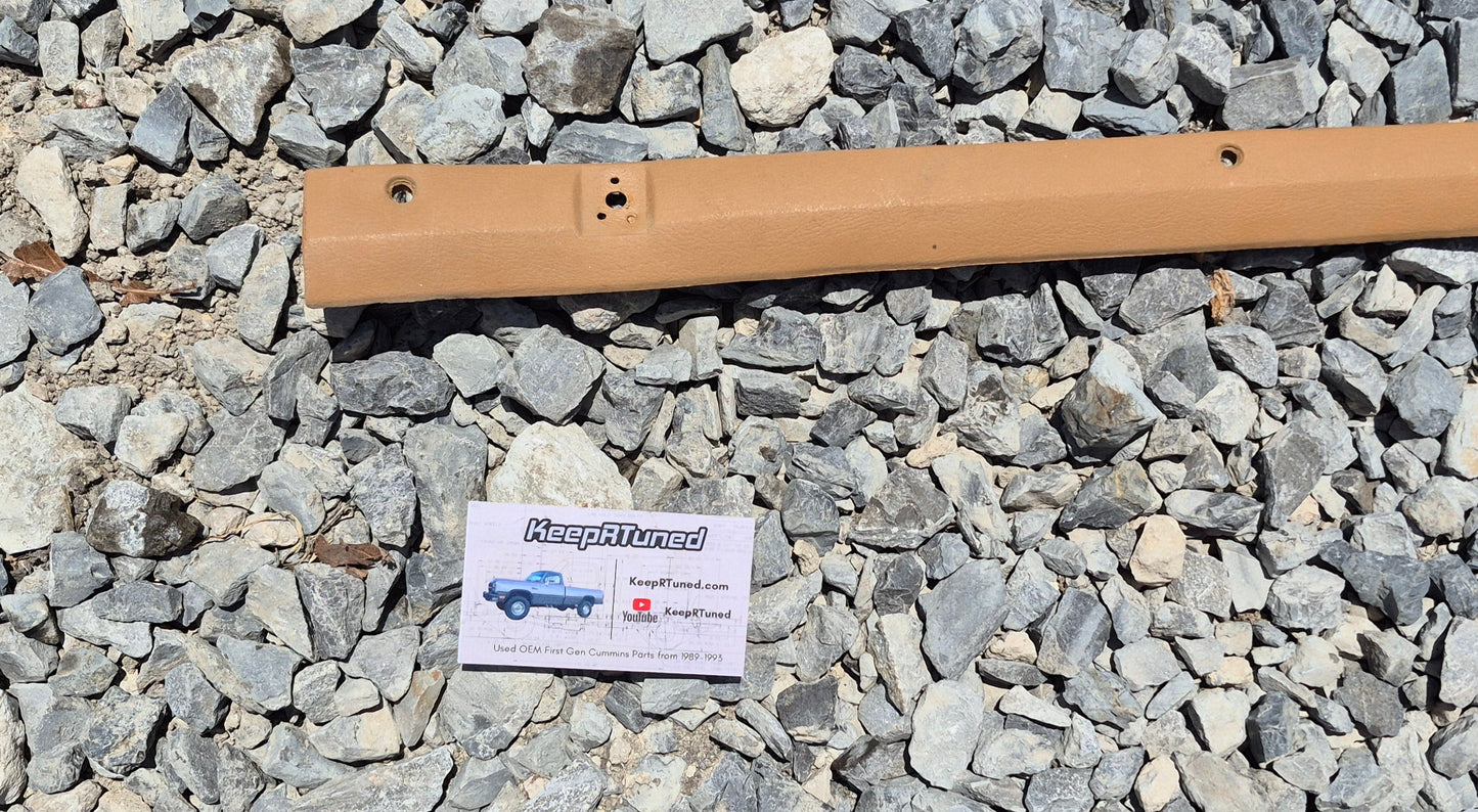 Headliner Trim - Above Rear Window (Spice Tan) 89-93 Dodge Ram 1st Gen Cummins
