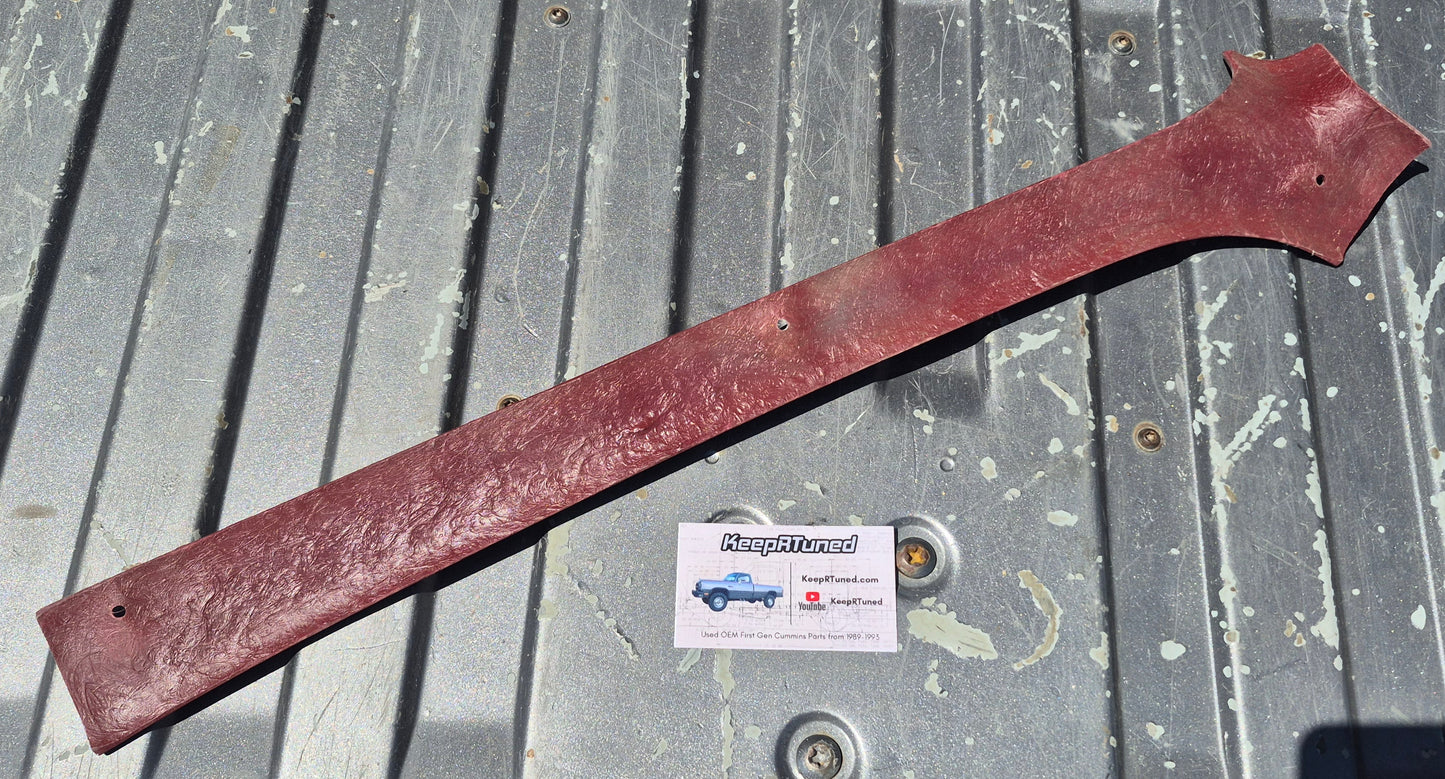 Headliner Trim (Above Passenger Door, Red) - Fiberglass