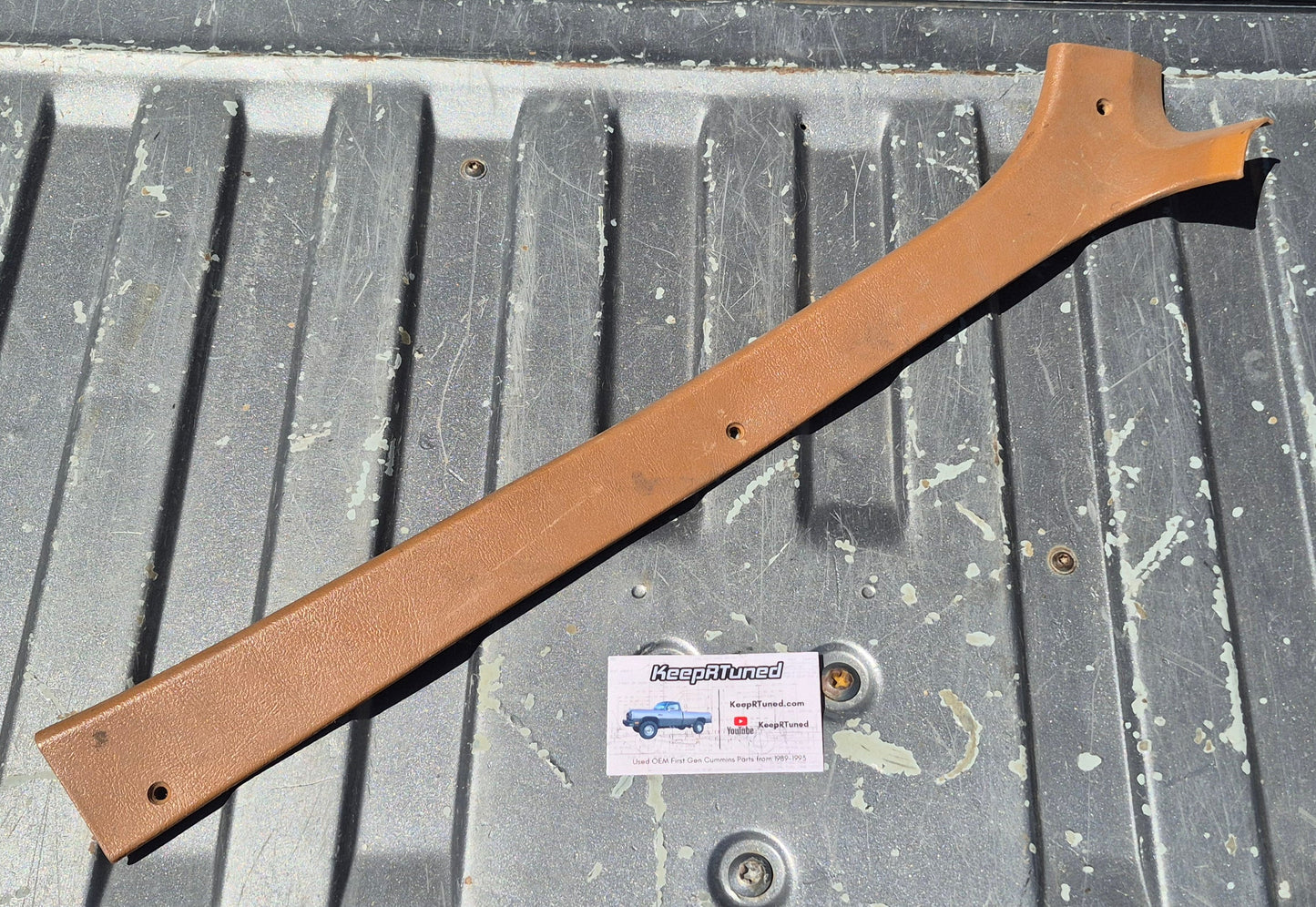 Headliner Trim Above Passenger Side - Tan 89-93 Dodge Ram 1st Gen Cummins