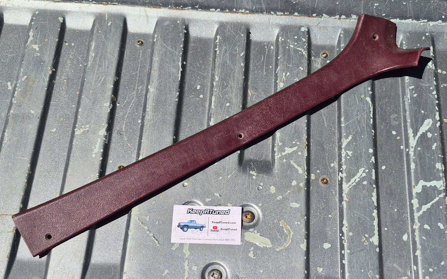 Headliner Trim (Above Driver Door, Red) 1st Gen Cummins 89-93