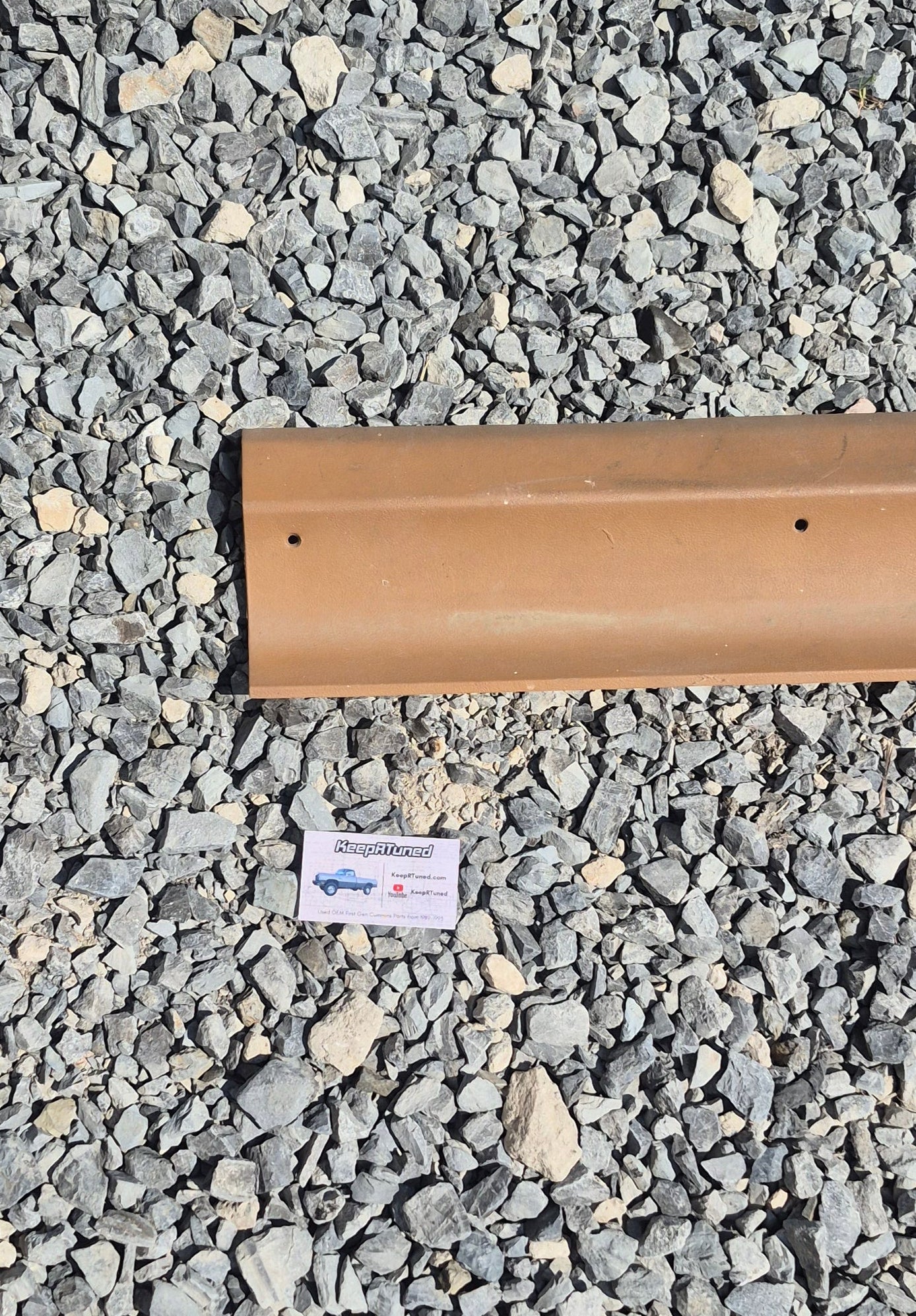 Trim Below Rear Window Tan 89-93 Dodge Ram 1st Gen (Read)