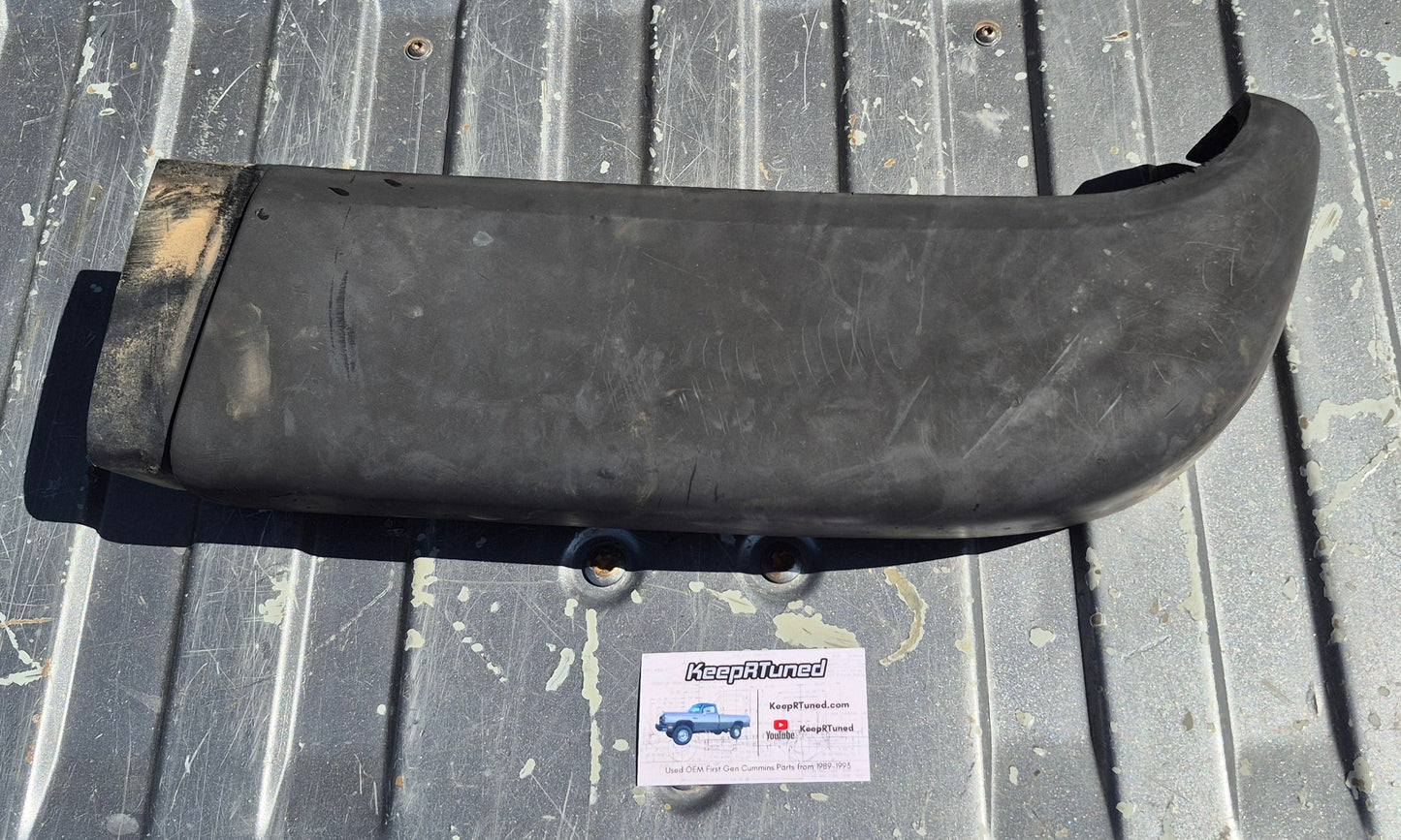 Bumper Pad Trim End Driver Side LE 91-93 Dodge Ram 1st Gen Cummins