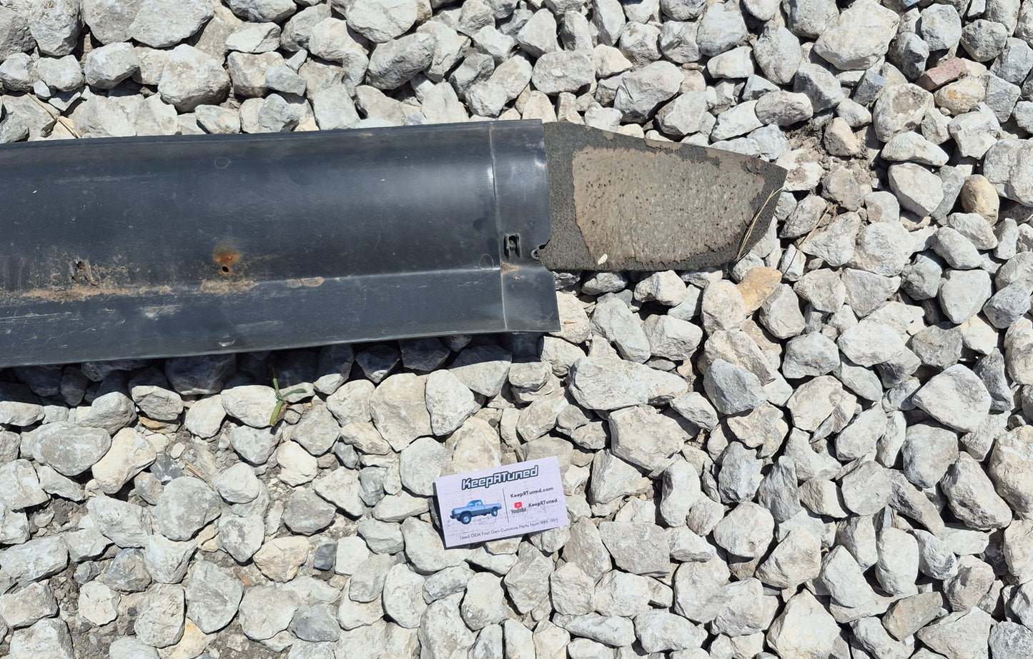 Trim Below Rear Window Carpeted Gray 89-93 Dodge Ram 1st Gen (Read)