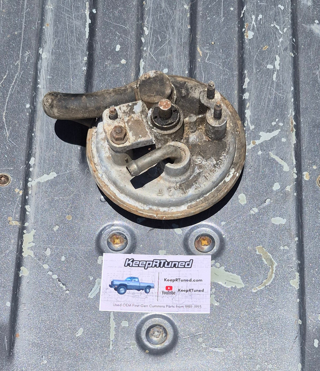 Power Steering Pump / Vacuum Pump Pancake Non Intercooled First Gen Cummins 89-90