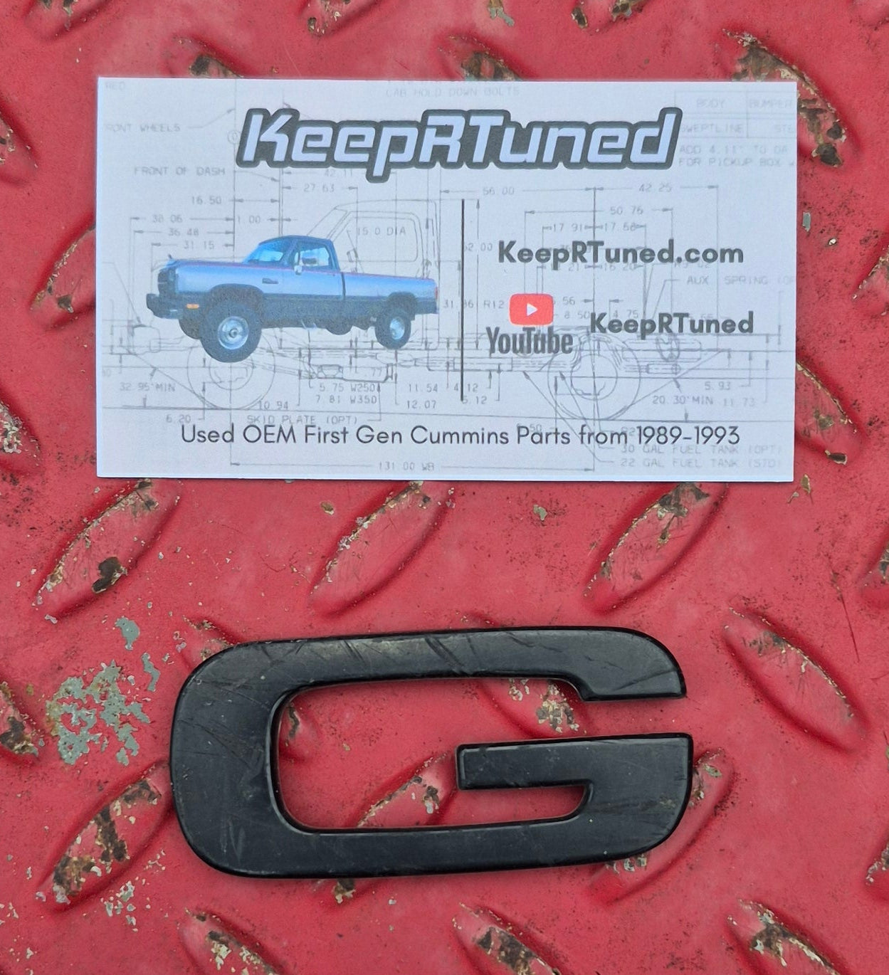Grille Letters (Choose Which One) 91-93 Dodge Ram 1st Gen Cummins (Read)