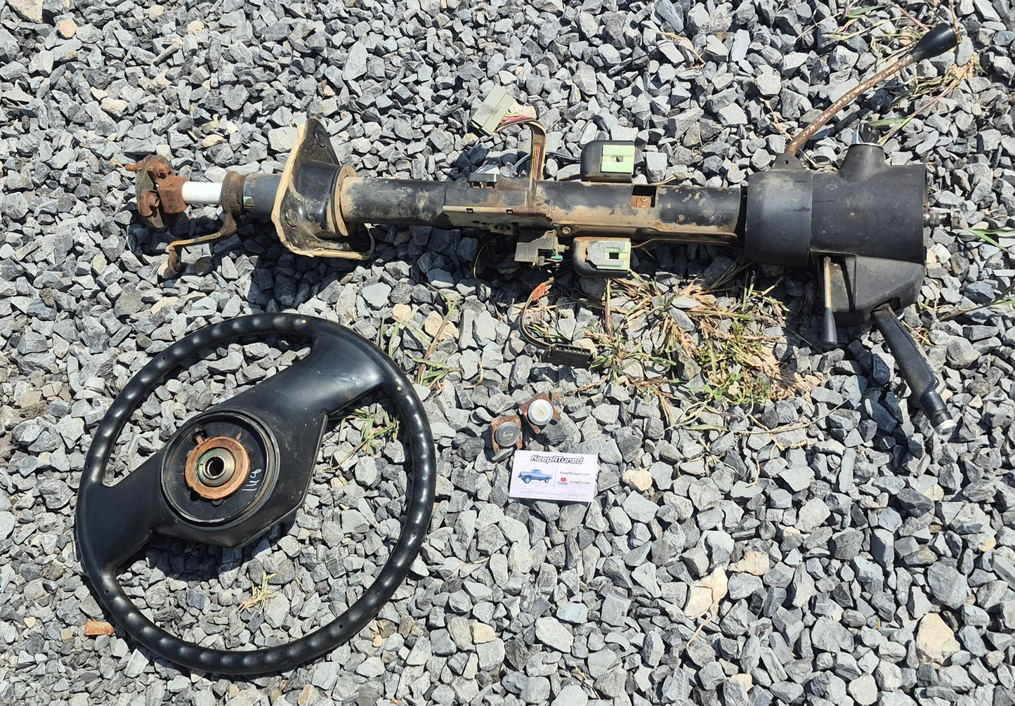 Steering Column 89-90 Cummins Automatic With Tilt and Cruise Column First Gen Cummins and Matching Door Locks