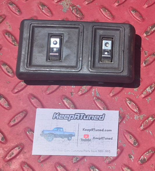Power Door Lock Switch Bezel Passenger Grey