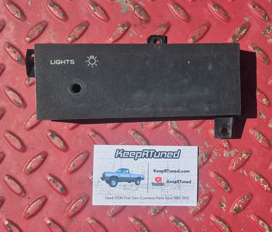 Headlight Switch Bezel (No Power Mirrors) 89-93 Dodge Ram Cummins