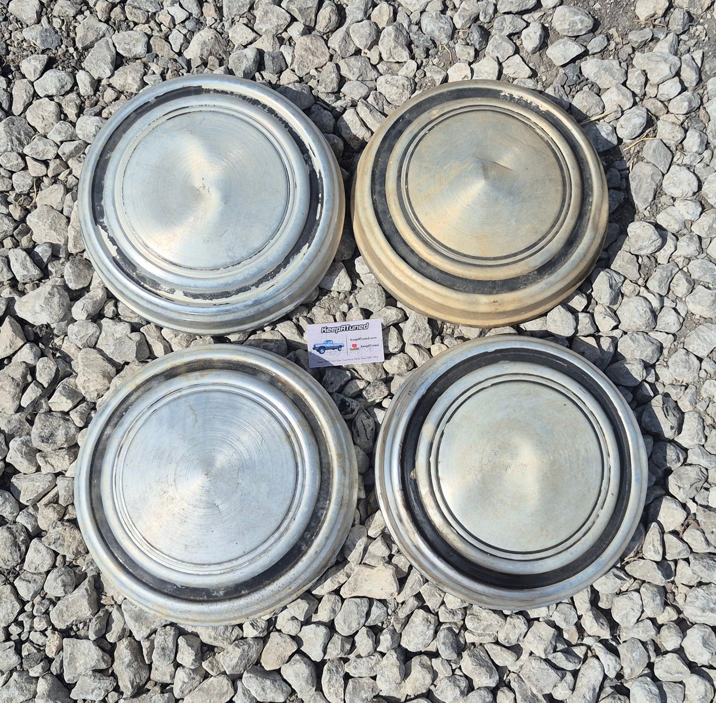 Dog Dish Hub caps 1980-1994 Ram 2WD 3/4 1 Ton D250 D350 (Set of 4)