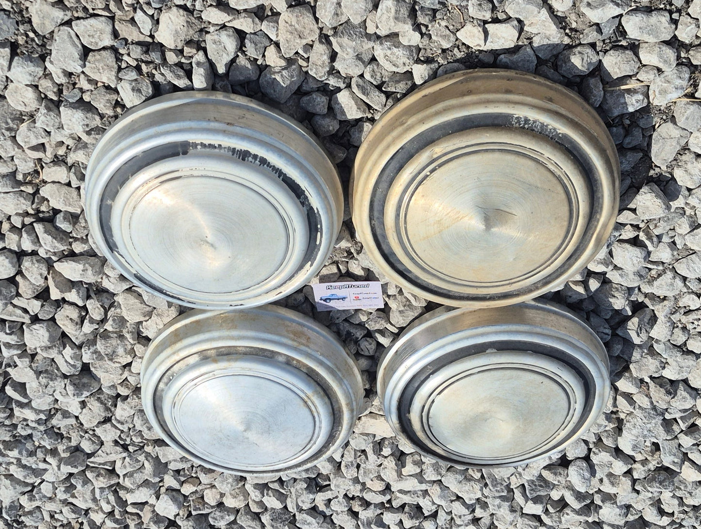 Dog Dish Hub caps 1980-1994 Ram 2WD 3/4 1 Ton D250 D350 (Set of 4)