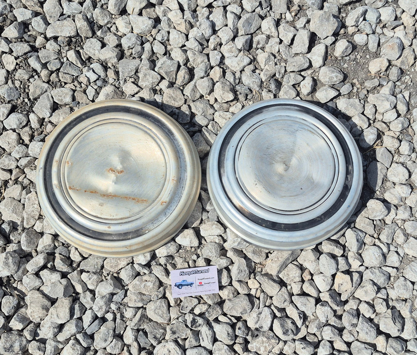 Dog Dish Hub caps 1980-1994 Ram 2WD 3/4 1 Ton D250 D350 (Set of 2)