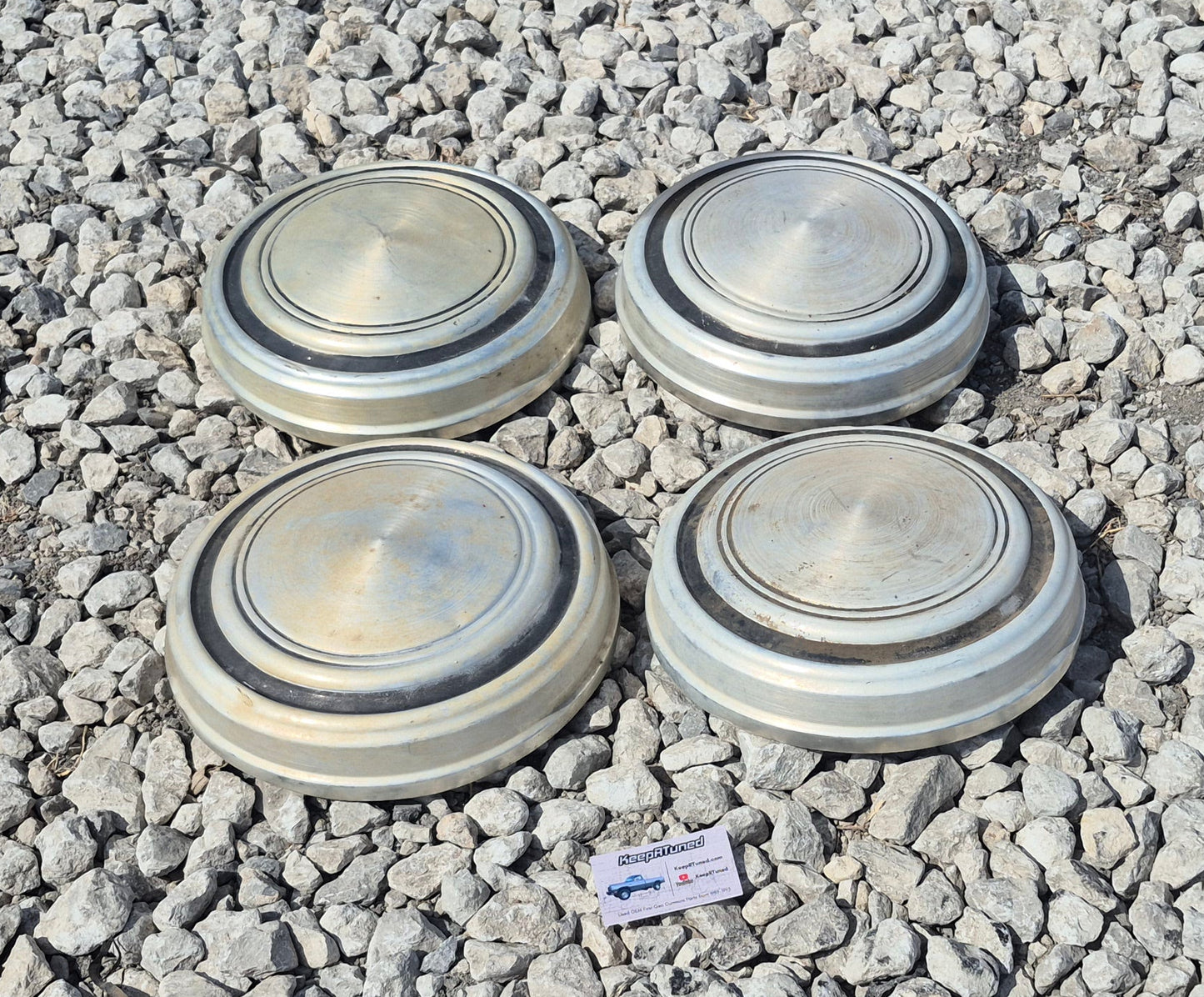 Dog Dish Hub caps 1980-1994 Ram 2WD 3/4 1 Ton D250 D350 (Set of 4)