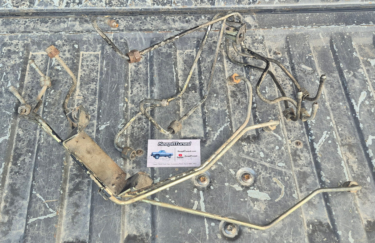 Injector Lines 12 Valve 89-91 Non Intercooled Dodge Ram 1st Gen Cummins