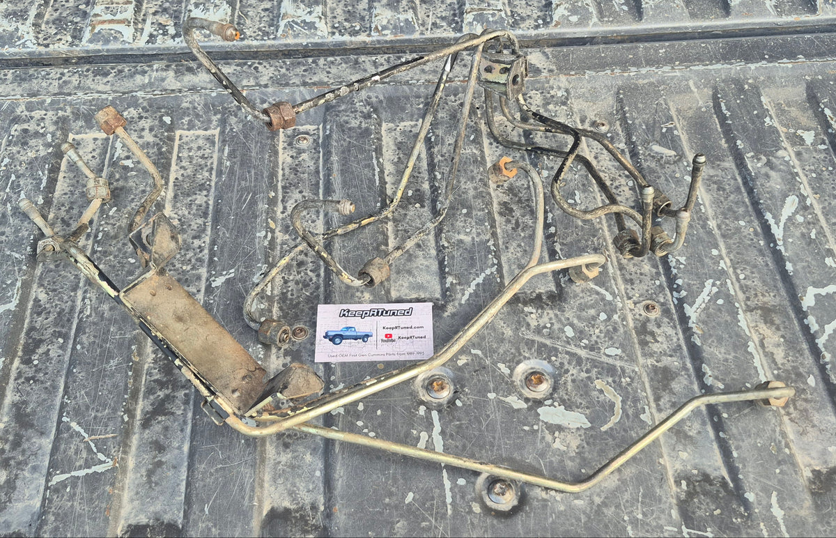 Injector Lines 12 Valve 89-91 Non Intercooled Dodge Ram 1st Gen Cummins