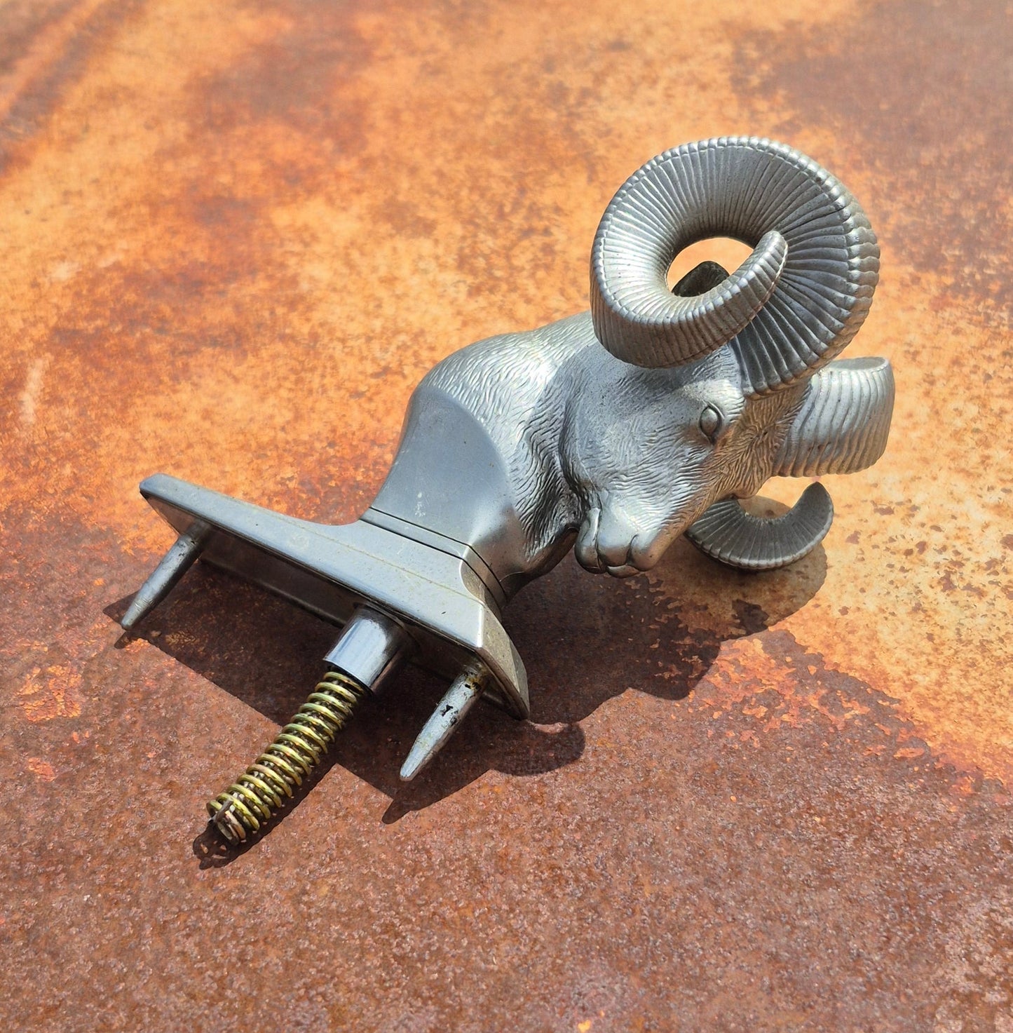 Rams Head Hood Ornament OEM (A) Used