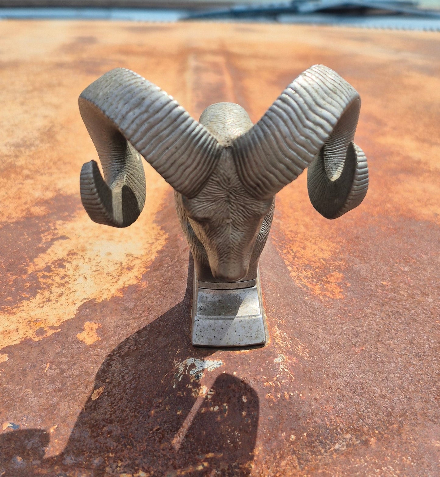 Rams Head Hood Ornament OEM (A) Used