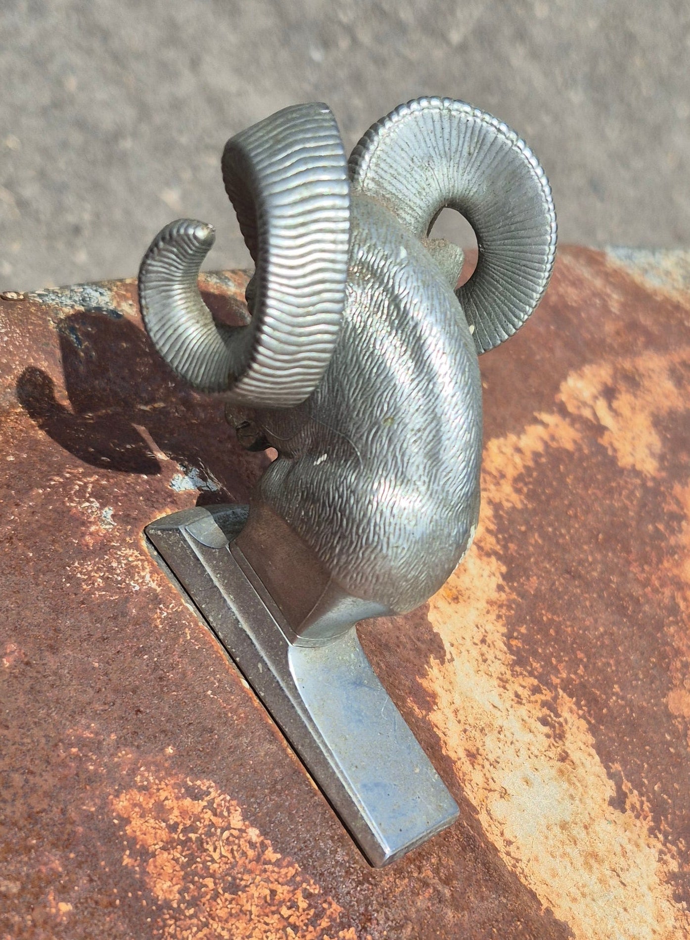 Rams Head Hood Ornament OEM (A) Used
