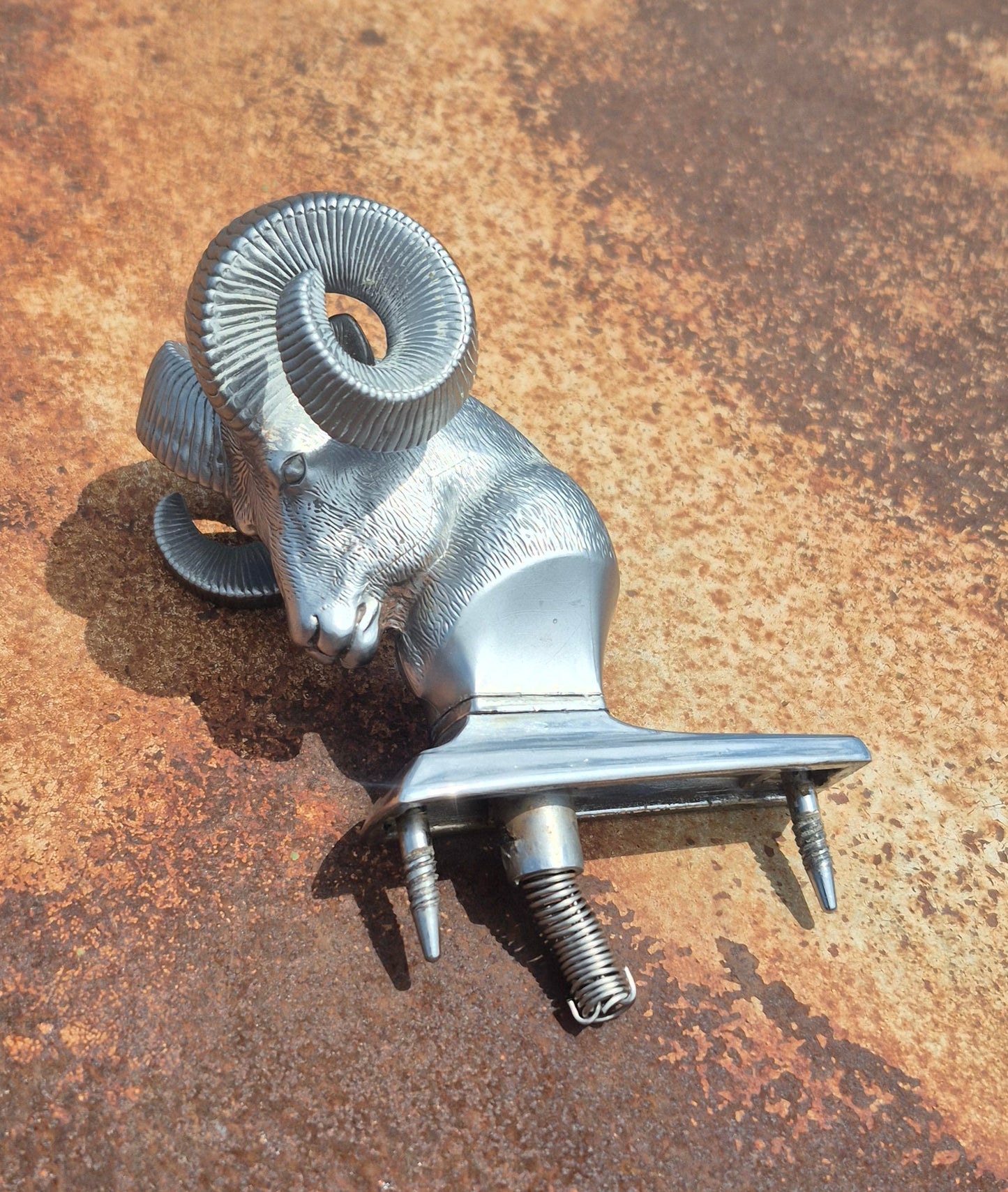 Rams Head Hood Ornament OEM (B) Used