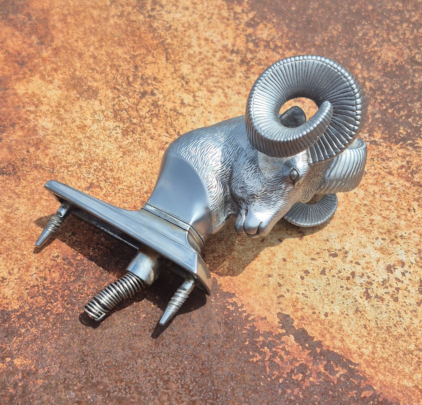 Rams Head Hood Ornament OEM (B) Used